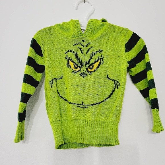 Grinch Other - Dr Seuss Grinch Green Christmas Hoodie Sweatshirt Infant Boys Size 12M